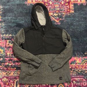 North Face Grey Women’s 3/4 zip Hoodie